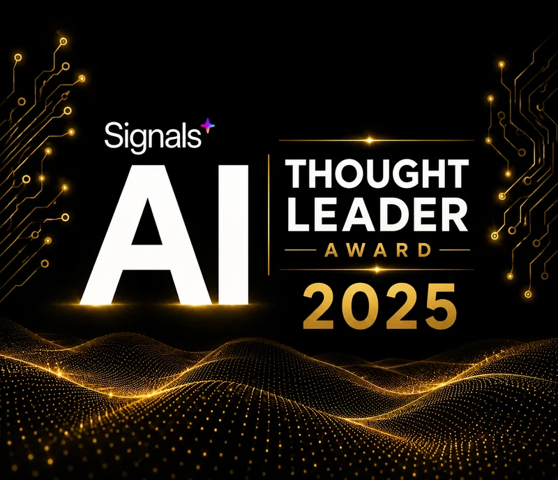 Signals AI Thought Leader Awards 2025 recognition for Alex Richards